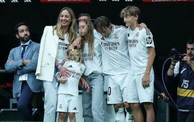 Luka Modrić s obitelji