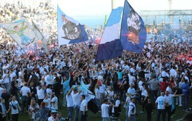 Navijači Rijeke u terenu