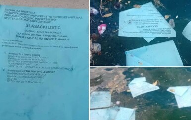 Kandidatkinja za Splitsko-dalmatinsku županicu objavila je fotografije razbacanih glasačkih listića