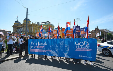 FOTO GALERIJA Povorka "Hoda za život" korača kroz centar Zagreba