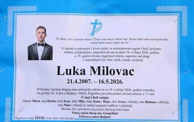Danas je Lukin sprovod, ograniziran i prosvjed