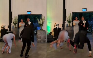 Djeveruša počela plesati, a onda je haljina popustila u najgorem trenutku