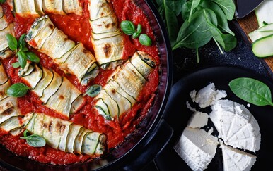 Rolice od tikvica punjene sirom recept