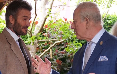 Kralj Charles i David Beckham na sajmu cvijeća