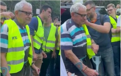 Veroljuba (90) je na prošlom skupu nasilnik udario autom: Danas je na štakama došao podržati studente