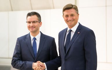 Marjan Šarec i Borut Pahor (Foto: AFP)