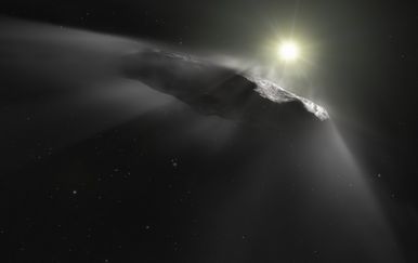 Prikaz Oumuamue koji je objavila European Space Agency (Foto: AFP)
