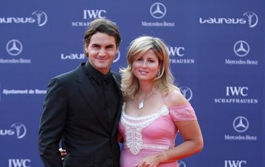 Roger i Mirka Federer (Foto: LLUIS GENE / AFP)
