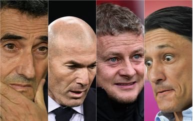 Valverde, Zidane, Solskjaer i Kovač (Foto: AFP)