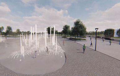 Projekcija fontane (Foto: Dnevnik.hr)
