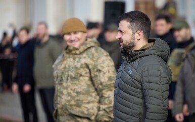 Volodimir Zelenski, predsjednik Ukrajine, u Hersonu - 1