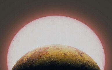 Ilustracija egzoplaneta TOI-1075b