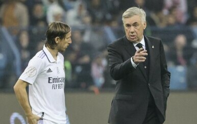 Luka Modrić i Carlo Ancelotti