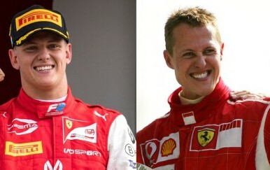 Mick i Michael Schumacher