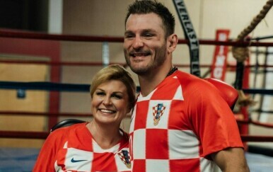 Stipe Miočić i Kolinda Grabar-Kitarović