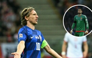 Luka Modrić i Craig Gordon