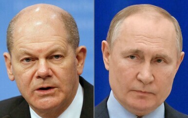 Olaf Scholz i Vladimir Putin