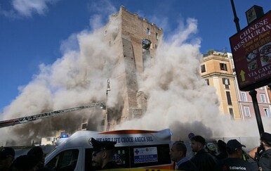 Urušavanja dijela srednjovjekovne kule u Rimu - 3