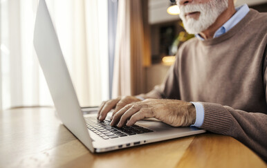 Stariji muškarac, ilustracija