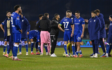 Dinamovci nakon poraza od Celte