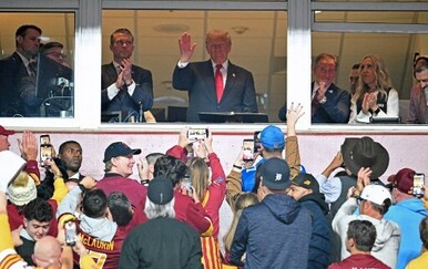 Donald Trump na utakmici - 2