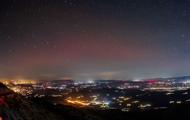 Polarna svjetlost vidjela se s vrha Biokova