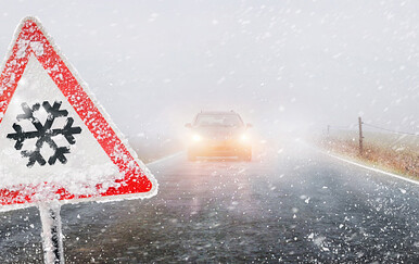 Snijeg na prometnicama, ilustracija