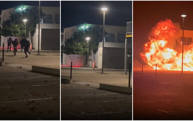 Eksplozija u dvorištu Osnovne škole Strožanac