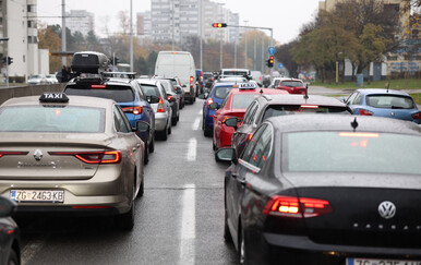 Jutarnja gužva u Zagrebu