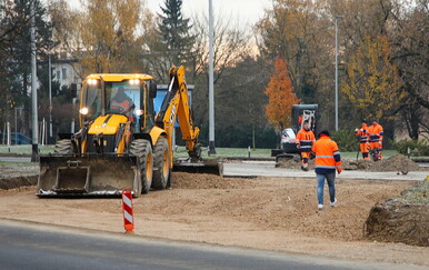 Radovi na privremenom prometnom rješenju kraj zgrade Vijesnika - 4