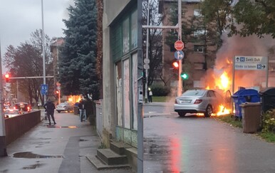 Požar automobila na Selskoj