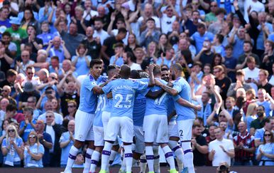 Manchester City slavi pogodak (Foto: AFP)