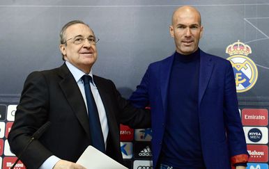 Florentino Perez i Zinedine Zidane (Foto: AFP)