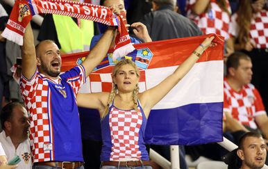 Hrvatski navijači na Poljudu (Foto: Slavko Midzor/PIXSELL(