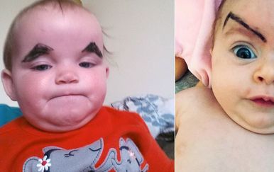 Bebe s obrvama (Foto: sadanduseless.com)