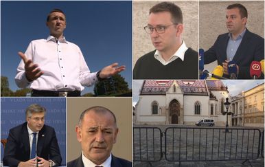 Ivan Penava, Dario Hrebak, Bojan Glavašević, Andrej Plenković, Tomo Medved i Trg sv. Marka