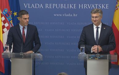 Španjolski premijer Pedro Sanchez i Andrej Plenković
