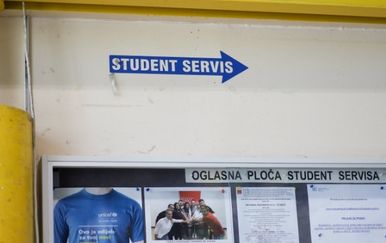Oglasna ploča zagrebačkog student-servisa