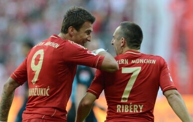 Mario Mandžukić i Franck Ribery