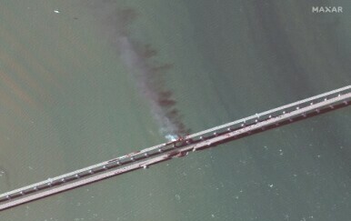 Satelitska snimka Krimskog mosta