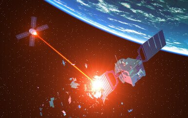 Rušenje satelita, ilustracija