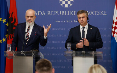 Albanski premijer Edi Rama i hrvatski premijer Andrej Plenković