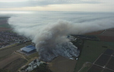 Oblak dima iznad Osijeka