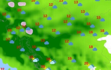 Prognoza vremena za nedjelju - DHMZ