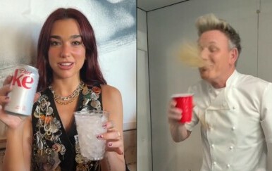 Kuhar Gordon Ramsey i pjevačica Dua Lipa kako kušaju koktel