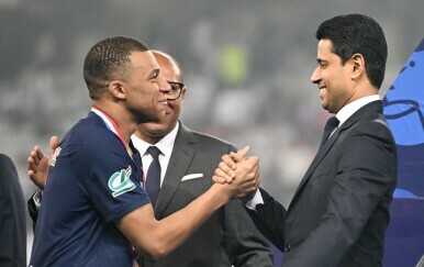 Kylian Mbappe i Nasser Al-Khelaifi