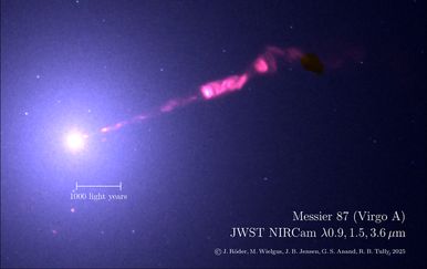 FOTO Teleskop James Webb otkrio tajne neobičnog mlaza supermasivne crne rupe