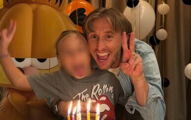 Luka Modrić i kćerkica