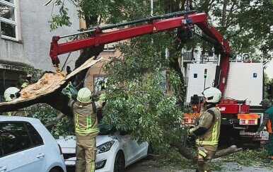 Bura ruši stabla u Splitu