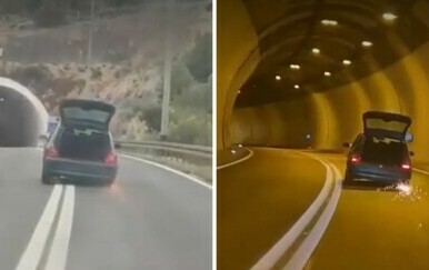 Novi detalji o vozačici koja je vozila bez guma i otvorenog prtljažnika